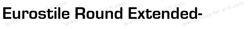 Eurostile Round Extended字体转换
